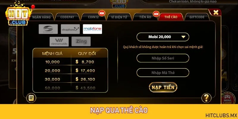 An toàn tuyệt đối khi thực hiện nạp tiền qua thẻ cào điện thoại